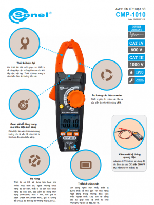 Ampe Kìm kĩ thuật số Sonel CMP 1010